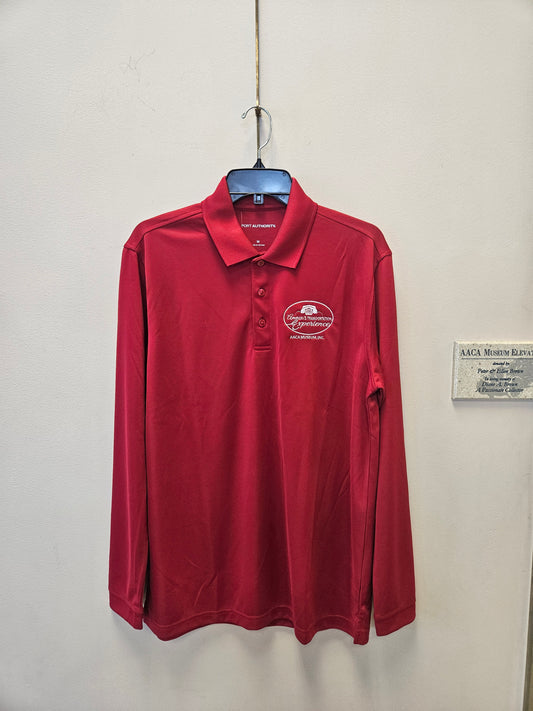 Collared Long-Sleeve Polo Shirt